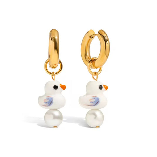 Duck off earrings