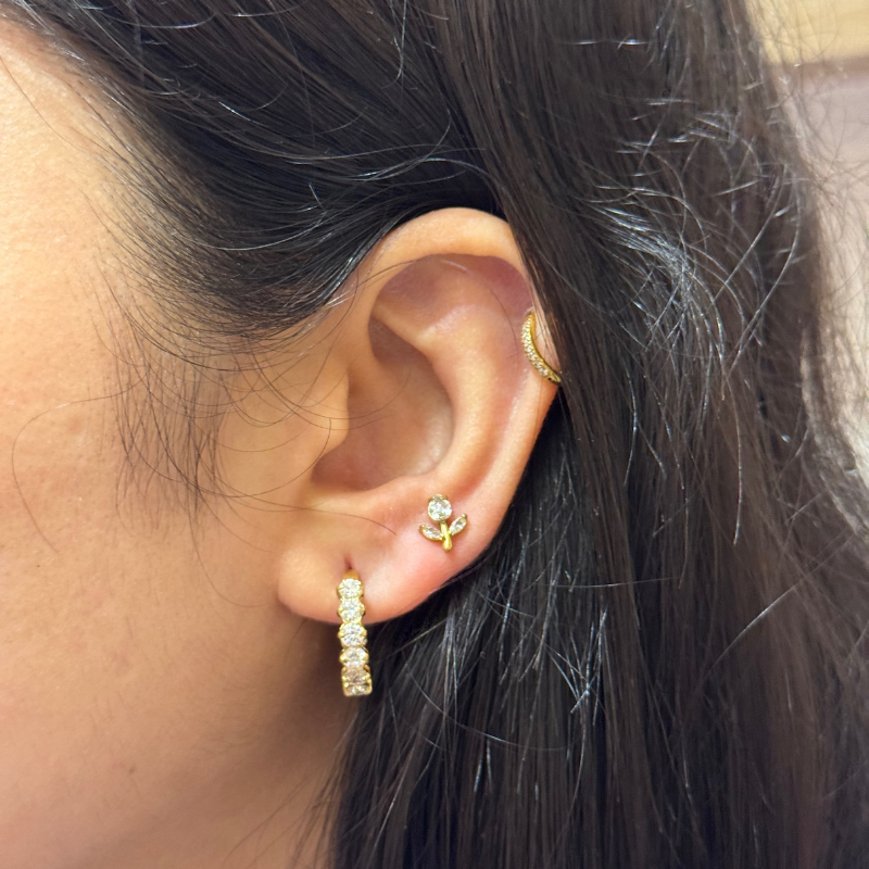 Daytona hoop earrings