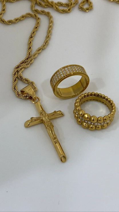 Catholic jesus cross necklace