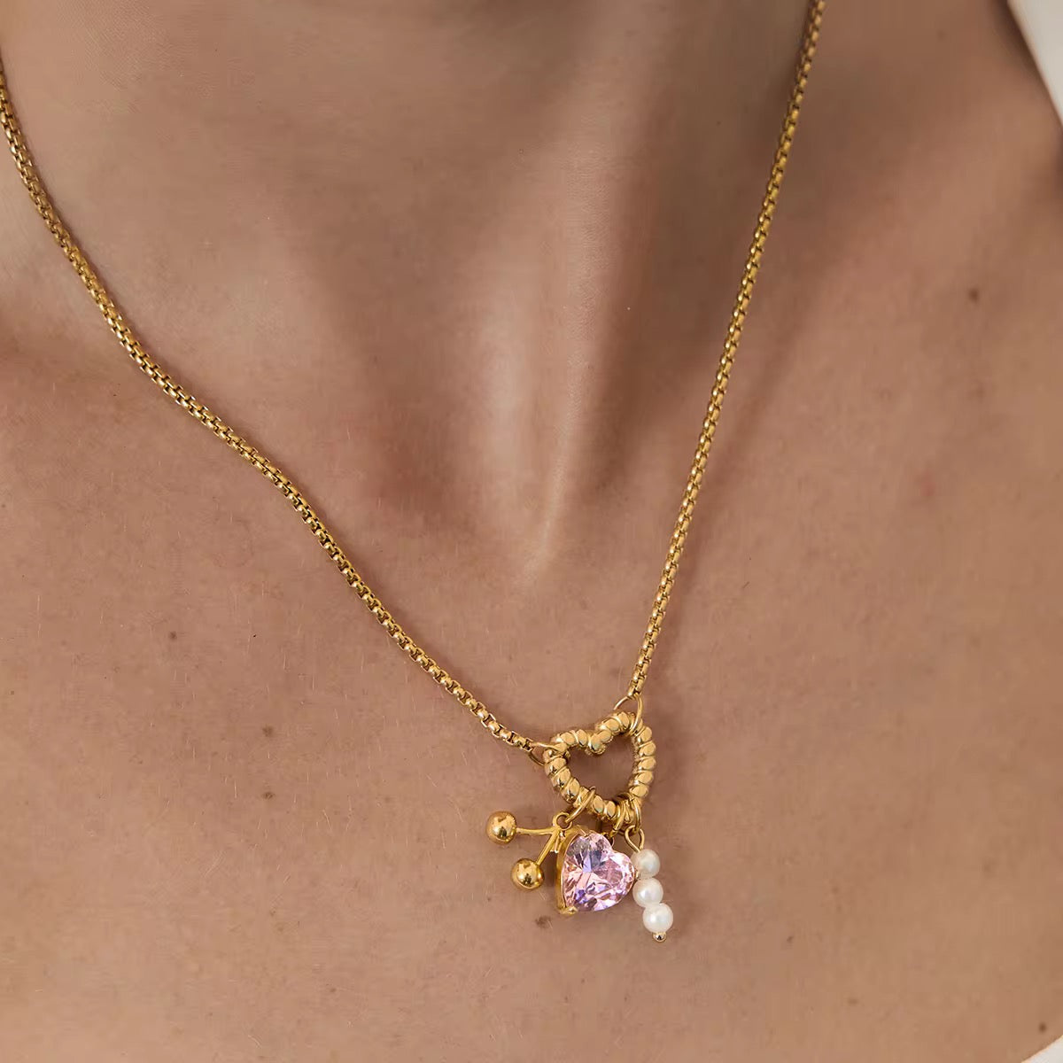 Cherish charm necklace