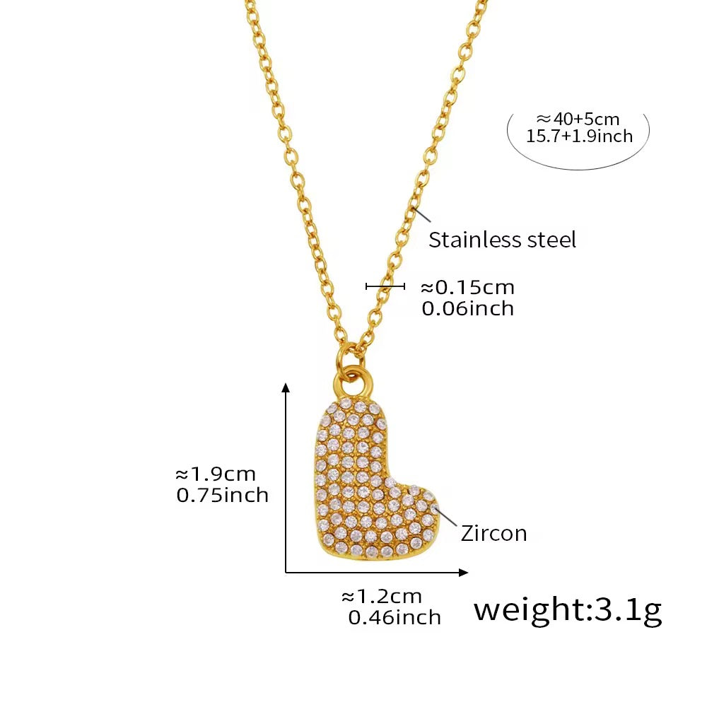 Bubble initial necklace