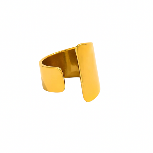 Bold cuff ring