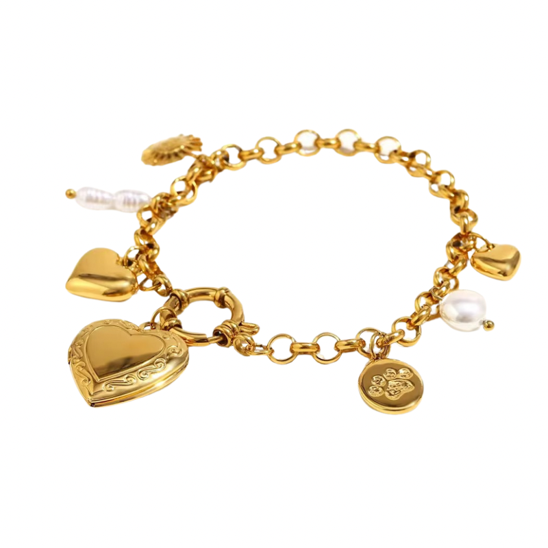 London strawberry charm bracelet