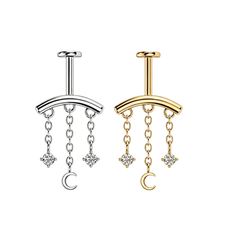 Moon Night Bugadi helix earring