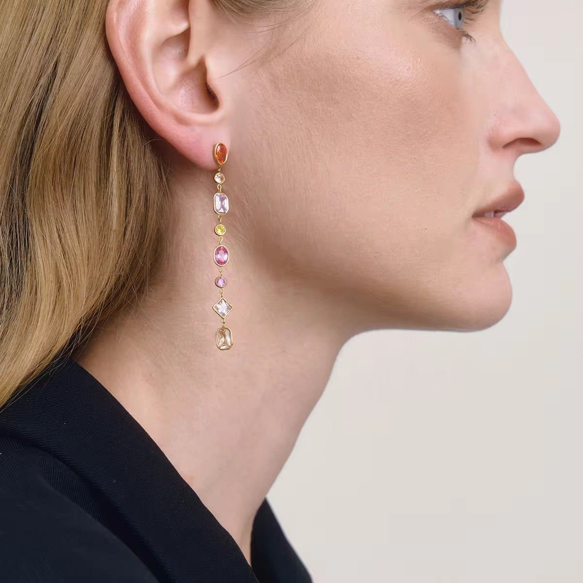 Fuchsia core earrings