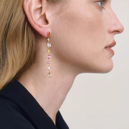 Fuchsia core earrings