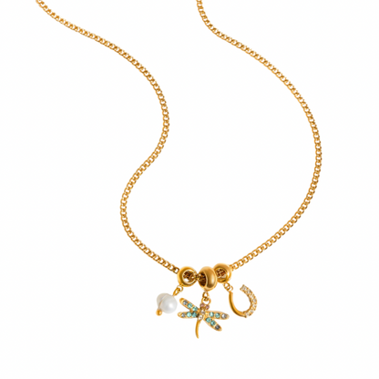 Butterfly charm necklace