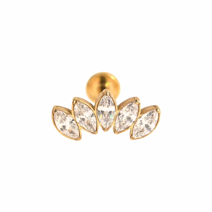 Celestial crescents helix studs