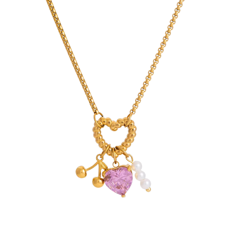 Cherish charm necklace
