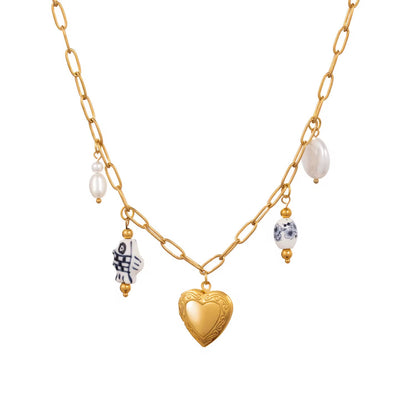 Indigo necklace