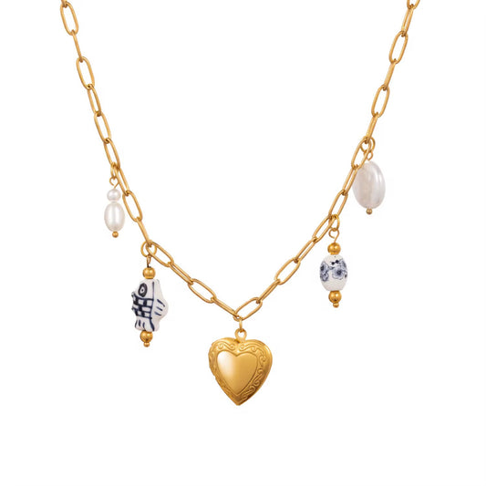 Indigo necklace