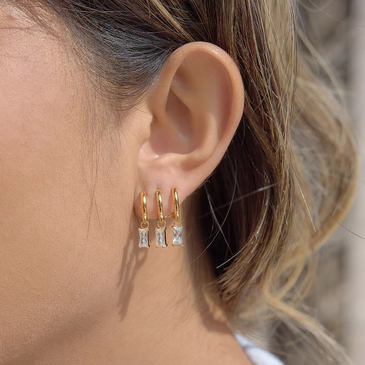 Raunak Triple illusion earrings