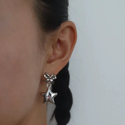 Satin earrings