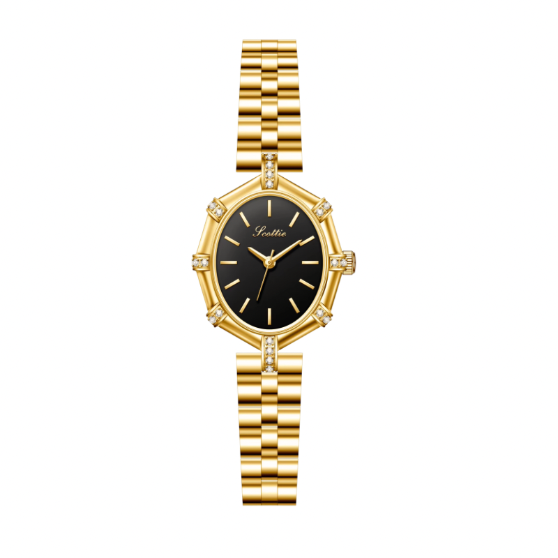 Lady lily black dial watch