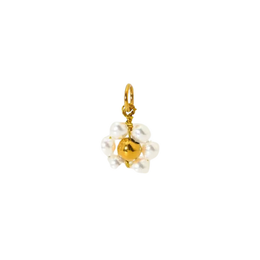 Pearl flower charm