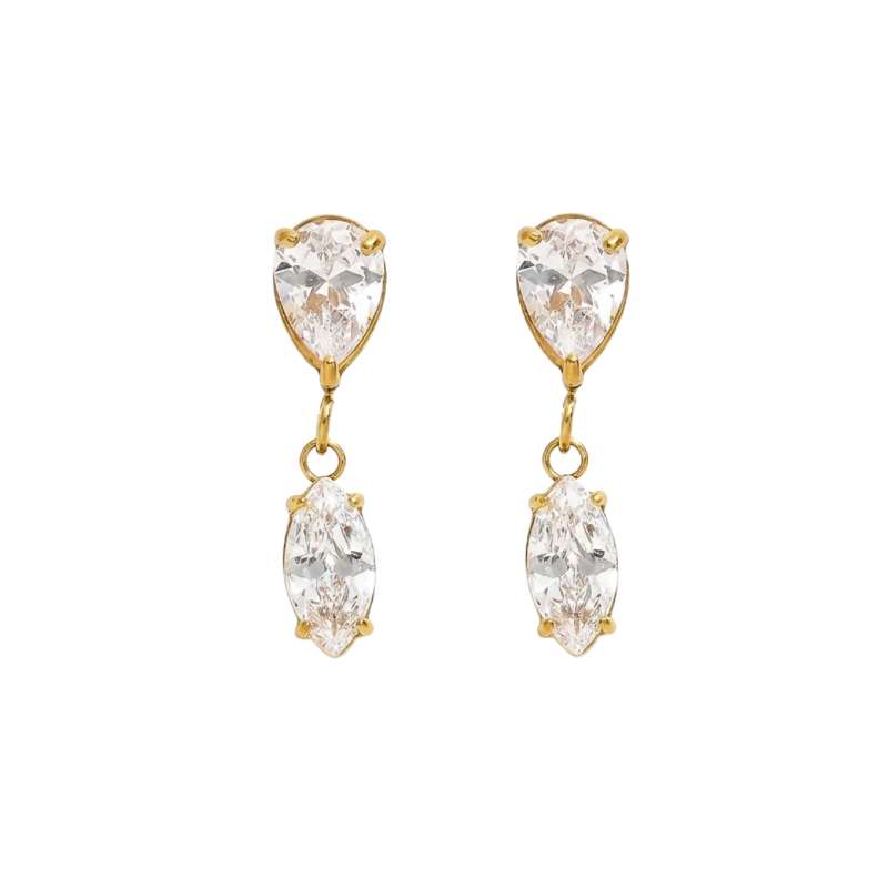 Marquise drop earrings