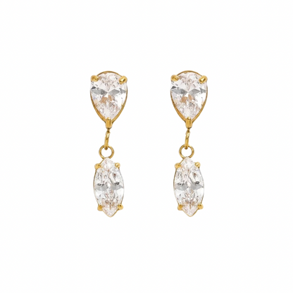 Marquise drop earrings