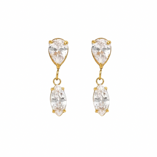 Marquise drop earrings