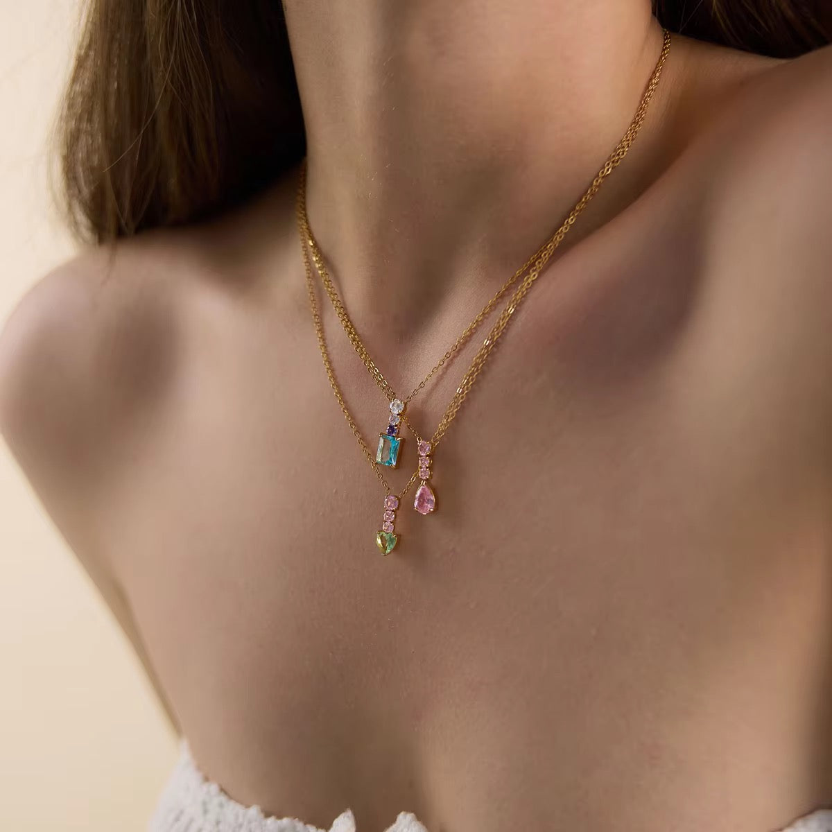 Gemstone necklace