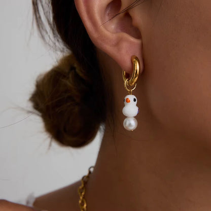 Duck off earrings