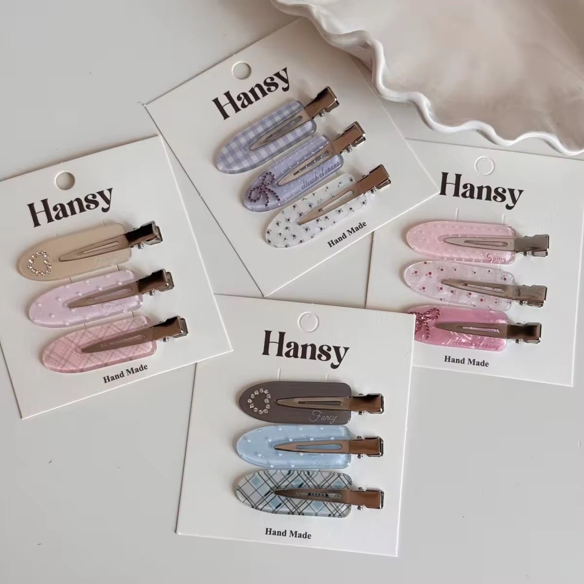 Coquette Jaw clips (set of 3)