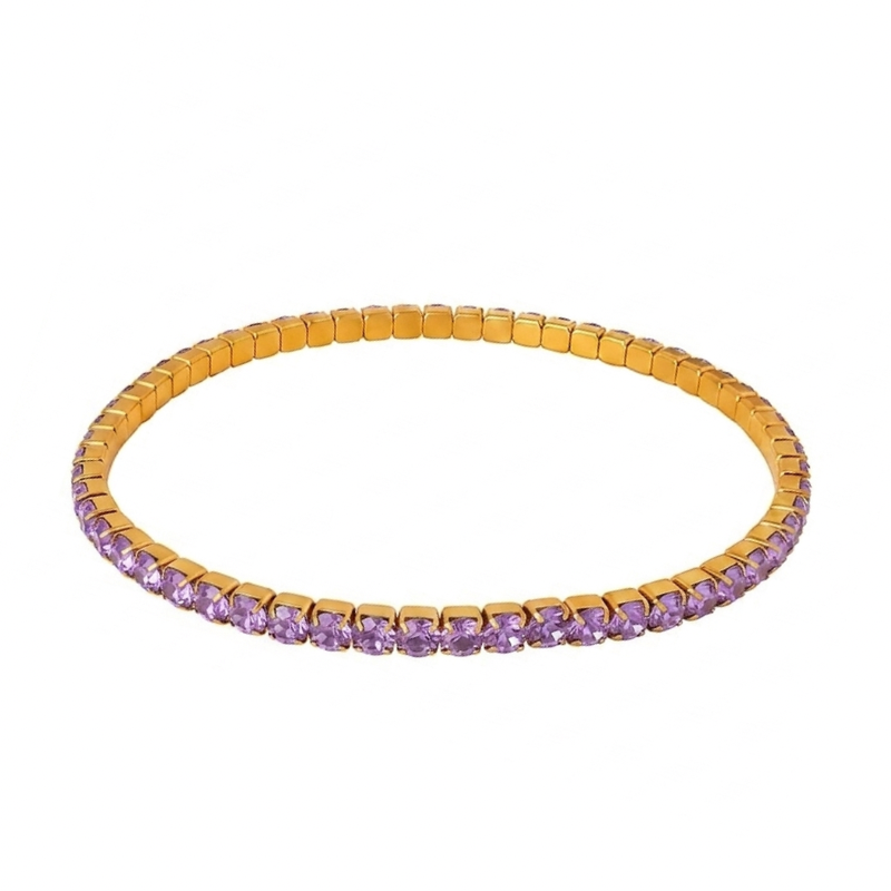 Mauve mithaas tennis bracelet