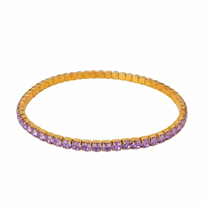 Mauve mithaas tennis bracelet