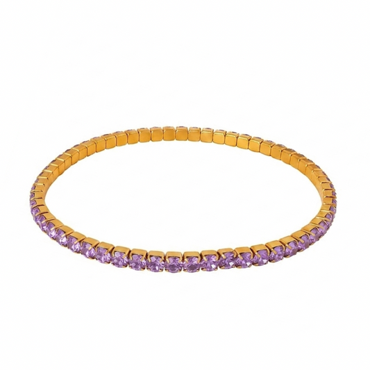 Mauve mithaas tennis bracelet