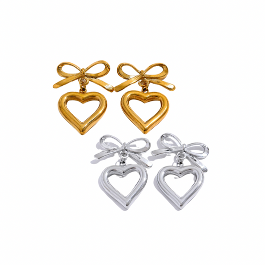 Heart Bow earrings