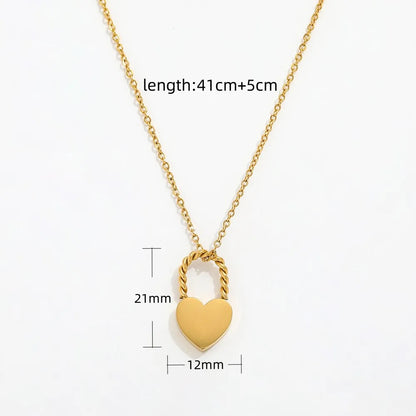 Lock engravable necklace