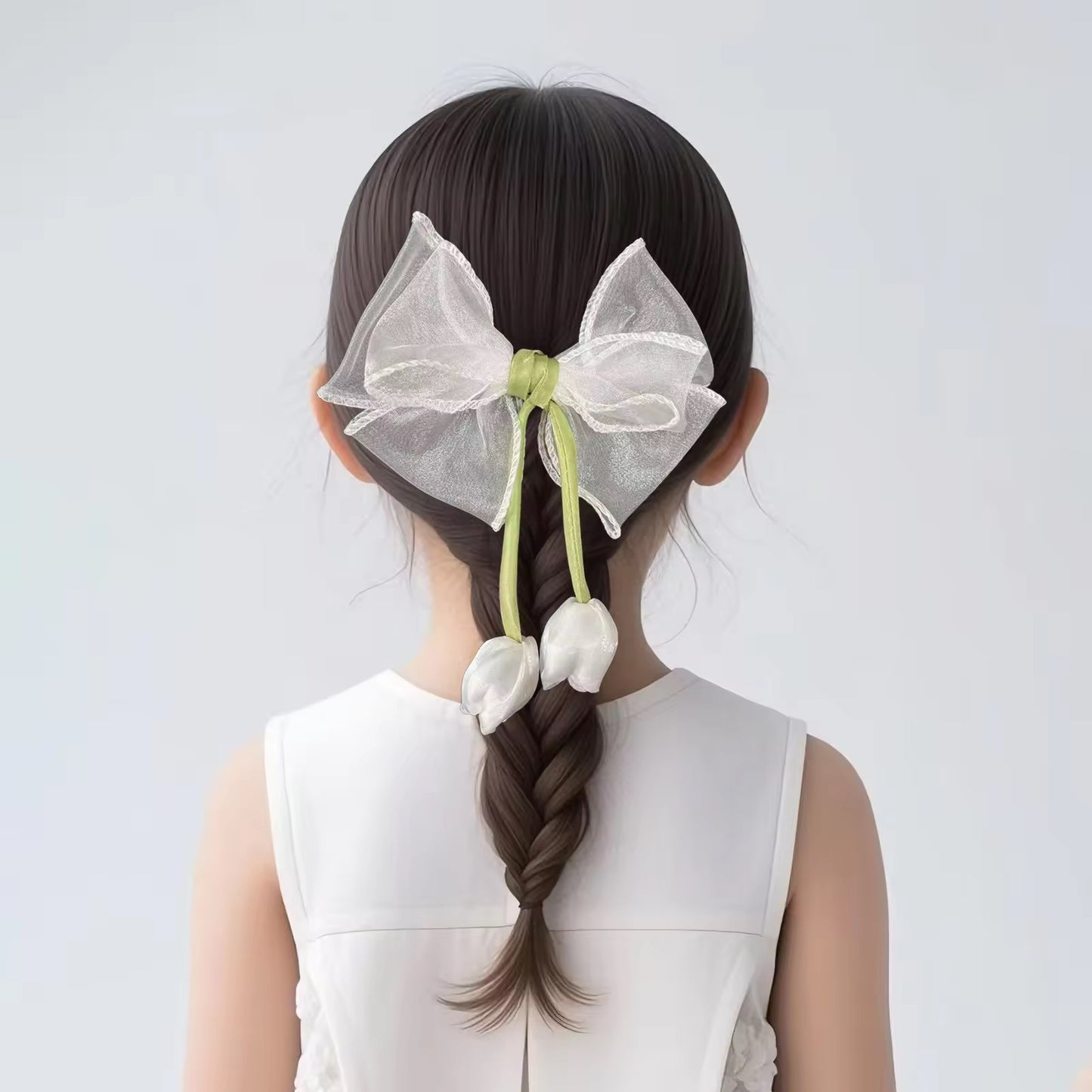 Tulip bow clip