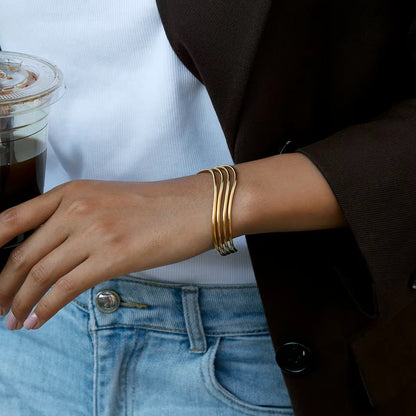 Cascade cuff bracelet