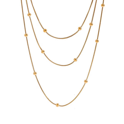 Layered beaded chain