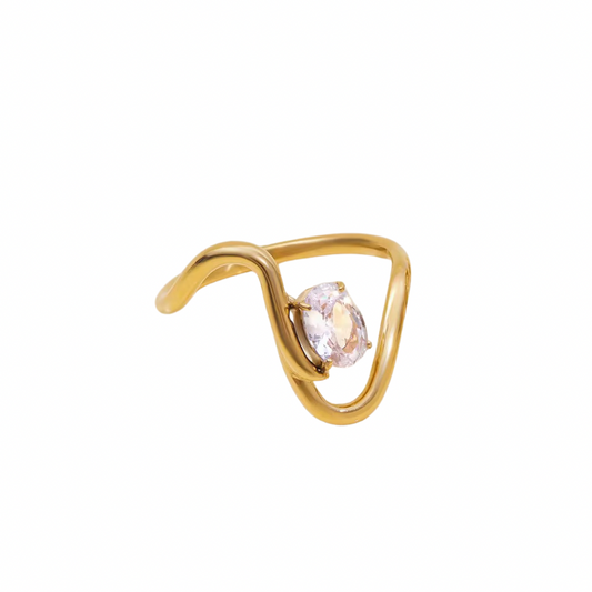 Diamond ray ring