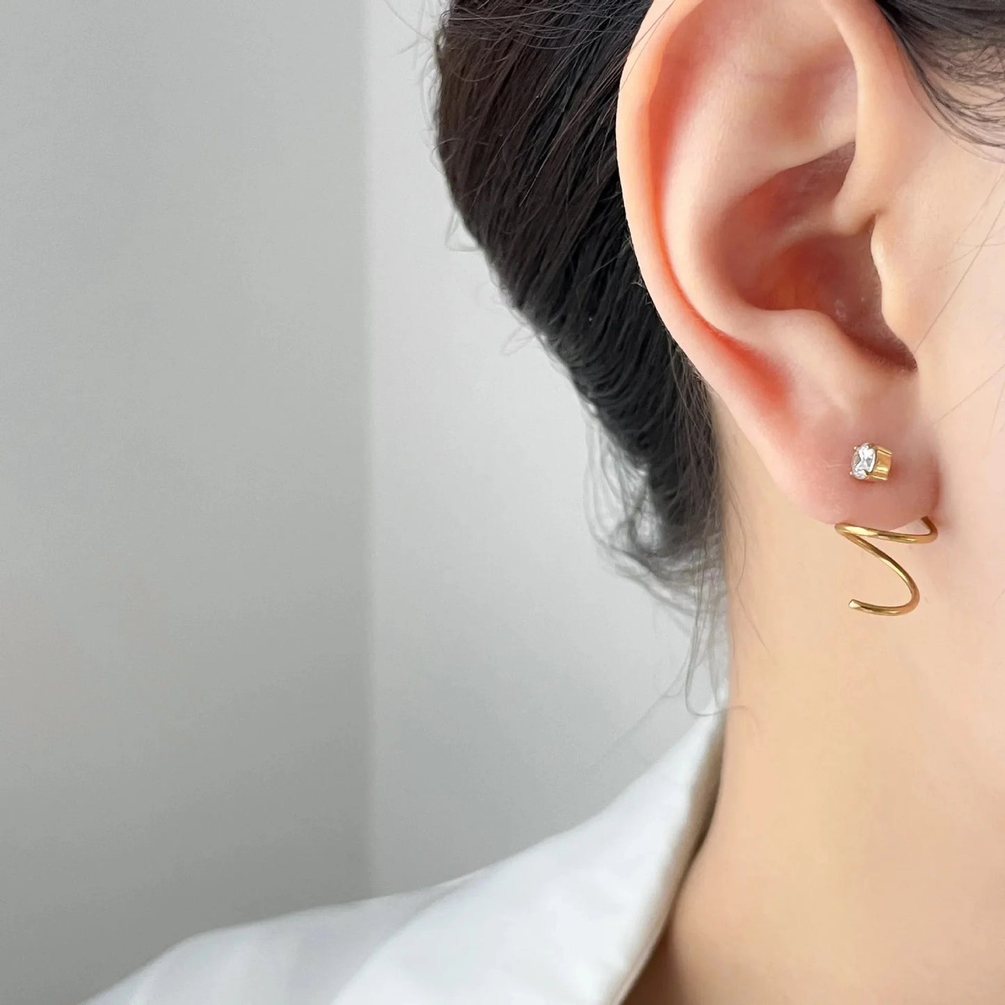 Irregular Spiral earrings