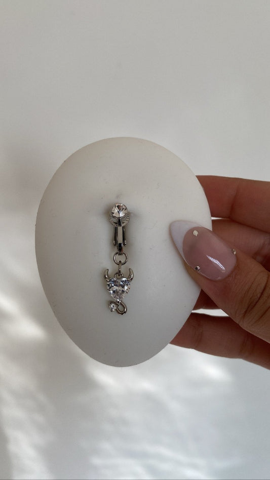 Indie faux belly ring