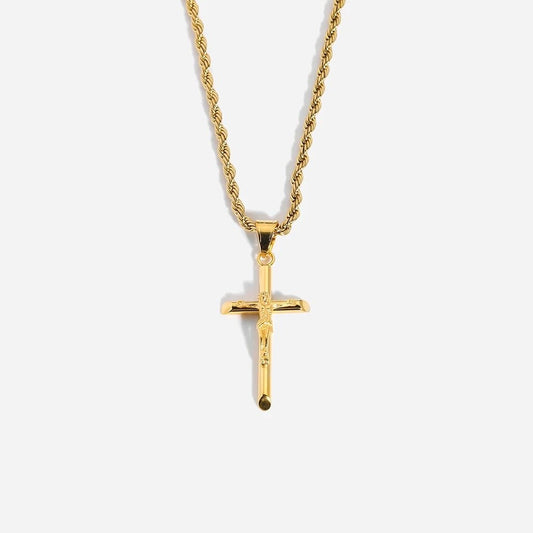 Catholic jesus cross necklace