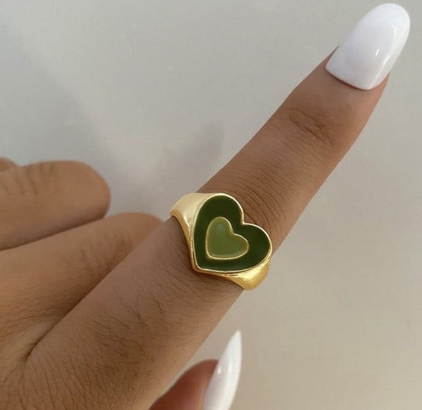 Y2k heart ring