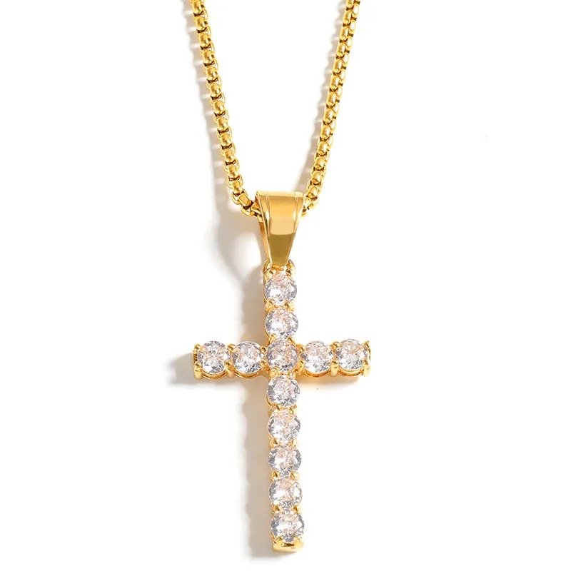 Religious cross necklace